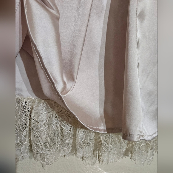 Cream Satin MINI DRESS - Picture 7 of 7